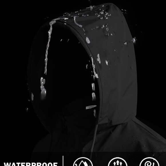 Packable Lightweight Waterproof Rain Jacket for Men's Outdoor Travel Activities - Picture 2 of 7